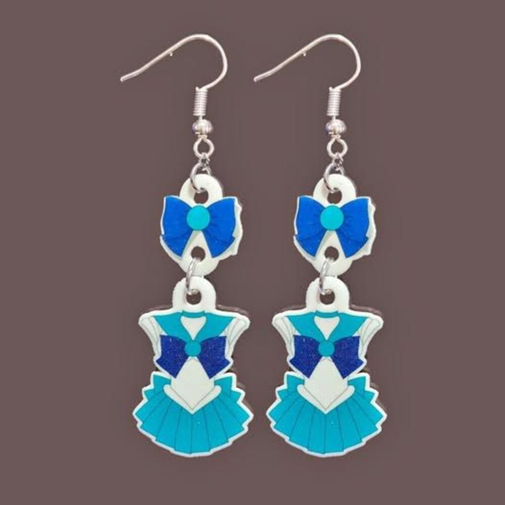 Sailor Moon Sailor Neptune Earrings-Clip-ons-Gold
